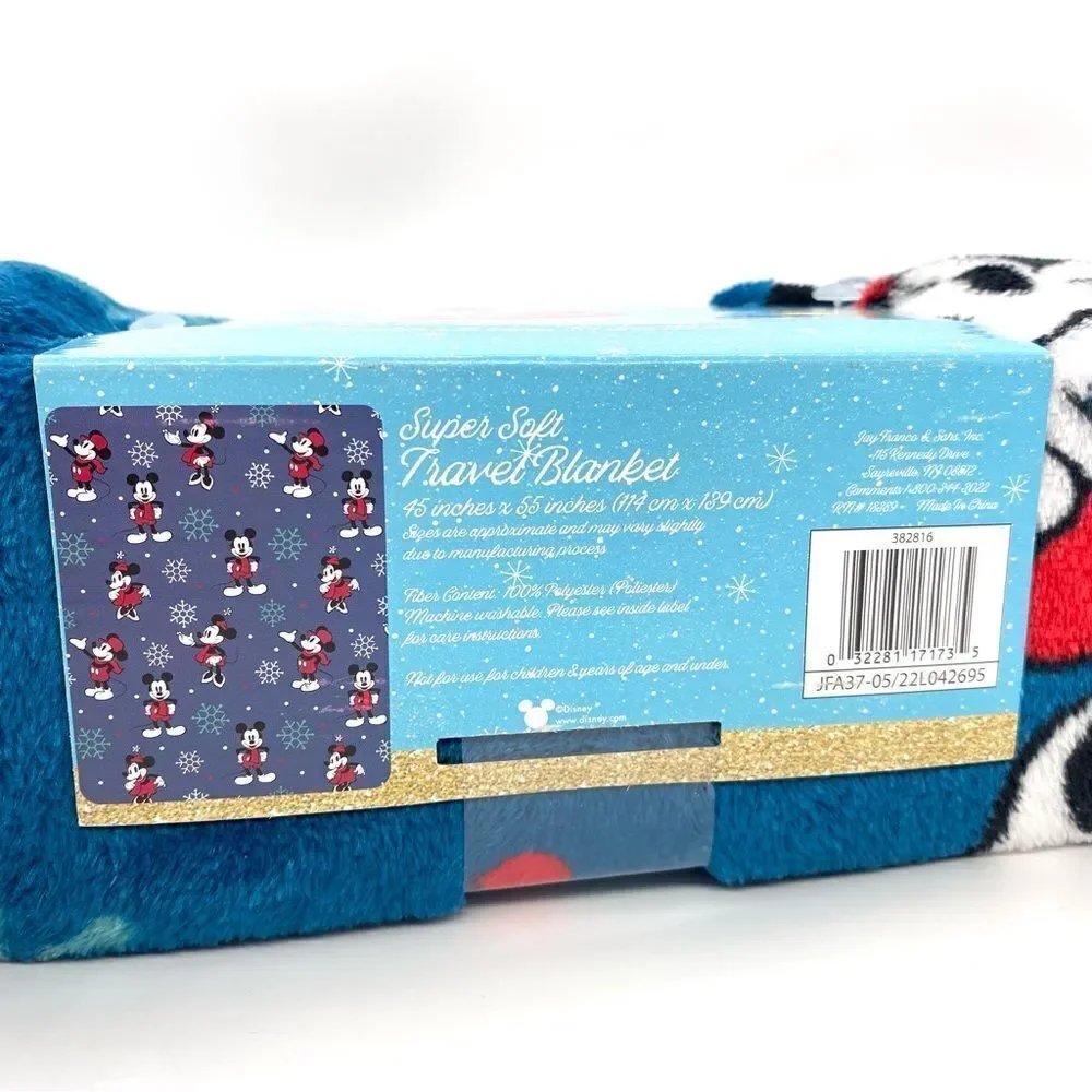 Disney Mickey Mouse Travel Blanket New